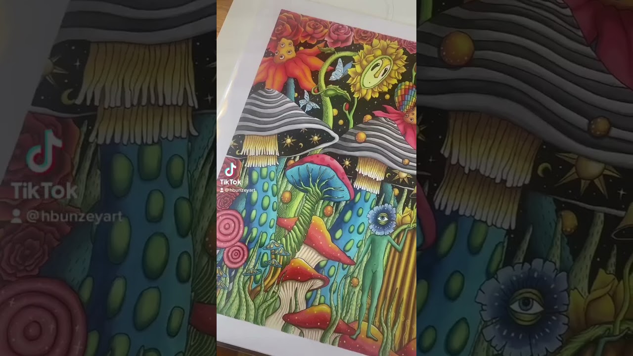 Hope my art makes you smile #art #trippyart #trippy #psychedelic #artist #mushroom #magic #smile