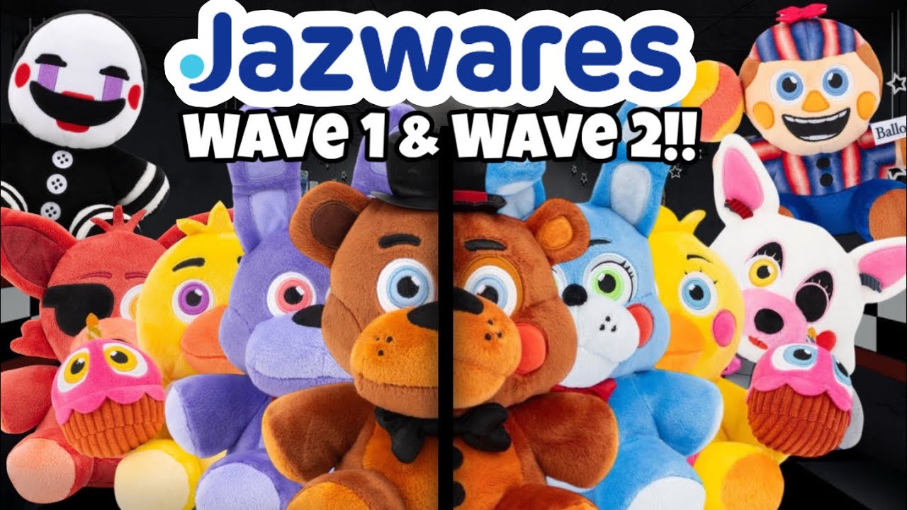 Обзор плюшевых игрушек Fnaf от Jazwares, первая и вторая волны (+ мини-игрушки)