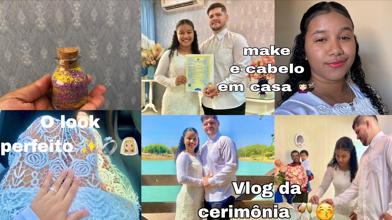 NOSSO CASAMENTO CIVIL: GRWM no CABELO + VLOG da CERIMÔNIA e COMEMORAÇÃO 🍾🥳💍