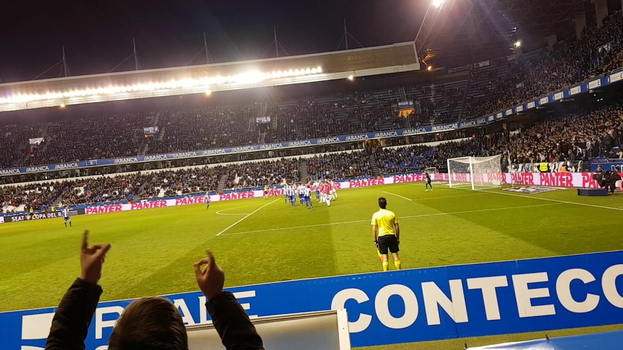 GOL DE JOSELU que empata el partido en el último minuto. Copa del Rey Deportivo 2 - 2 Alavés