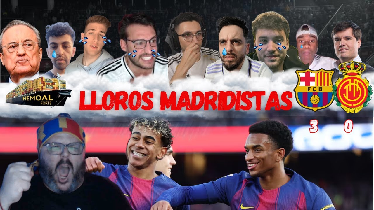 TODOS LOS MEJORES LLOROS  MADRIDISTAS AL FC BARCELONA 3 MALLORCA 0