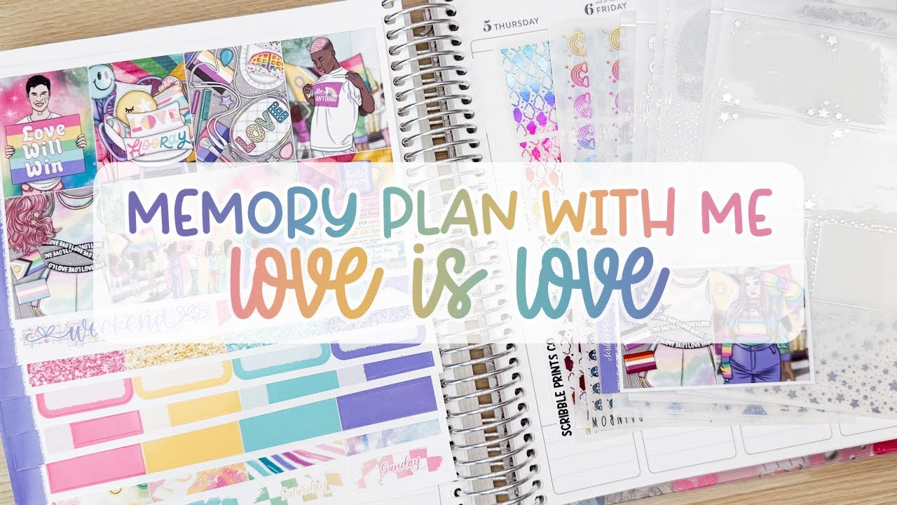 Memory Plan With Me | Love is Love 🌈