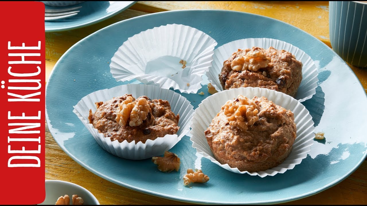 Bananenmuffins ohne Zucker 🍌| REWE Deine K&uuml;che