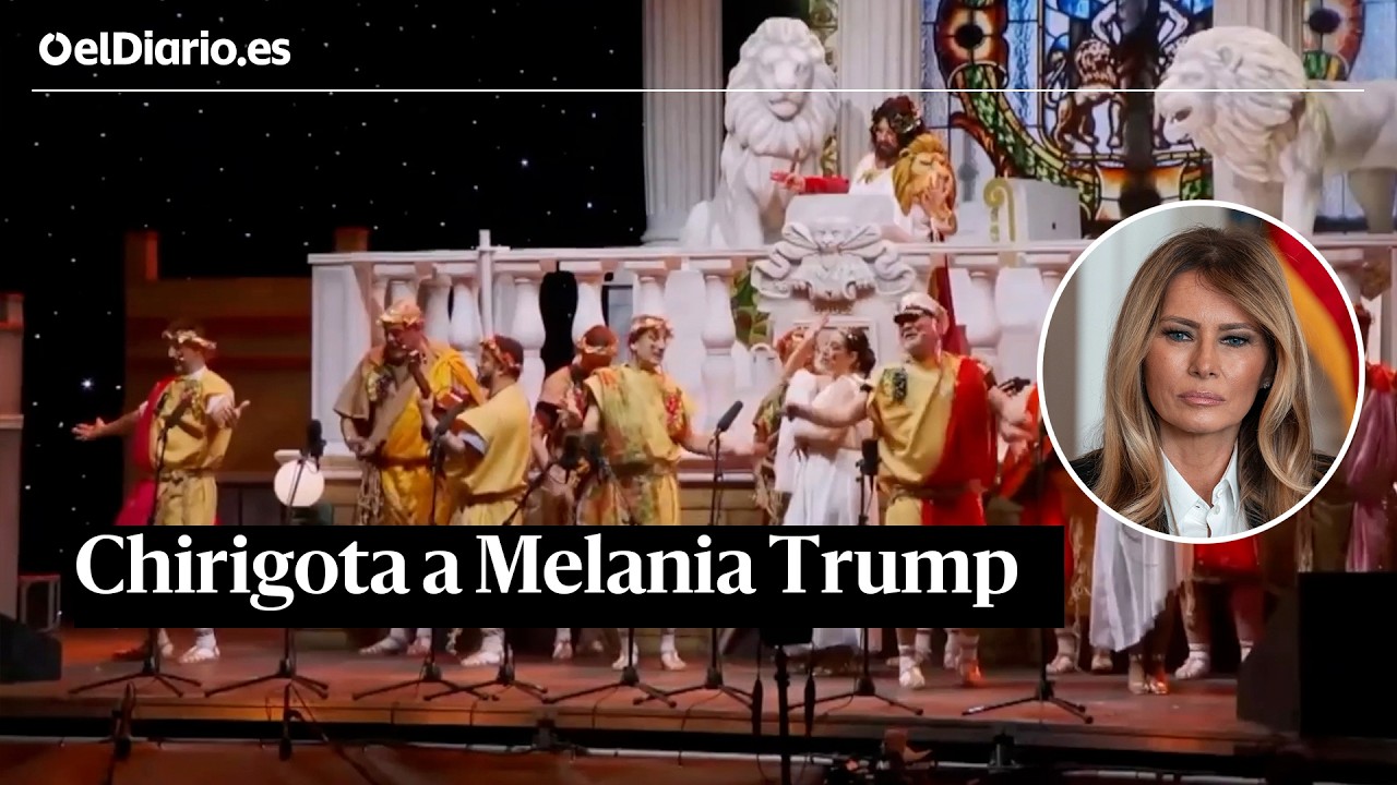 Manu S&aacute;nchez dedica una chirigota a Melania Trump en el preg&oacute;n de los carnavales de C&aacute;diz