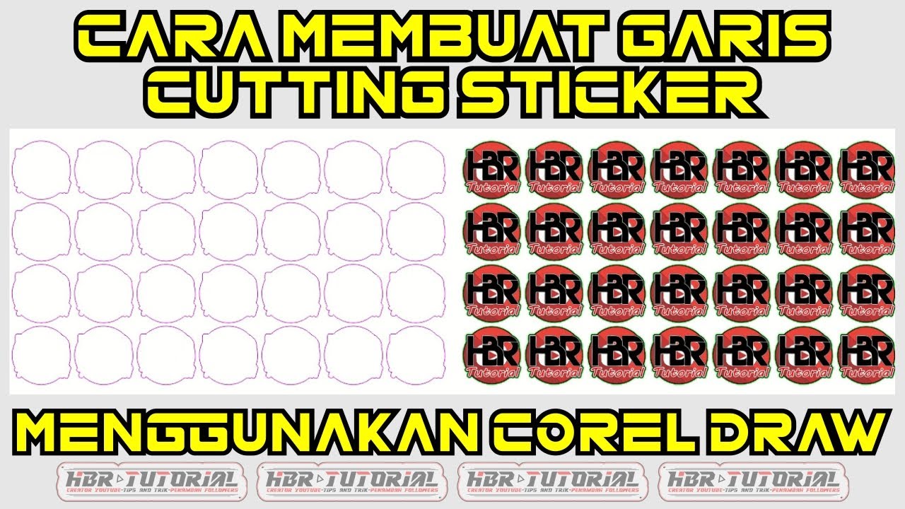 Cara Membuat Garis Cutting Stiker di Corel Draw