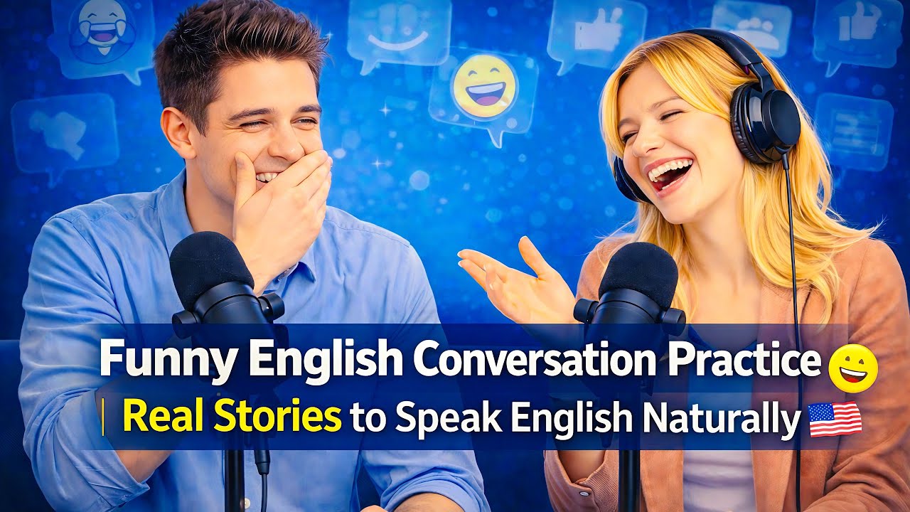 Funny English Conversation Practice 😄 | Real Stories to Speak English Naturally 🇺🇸