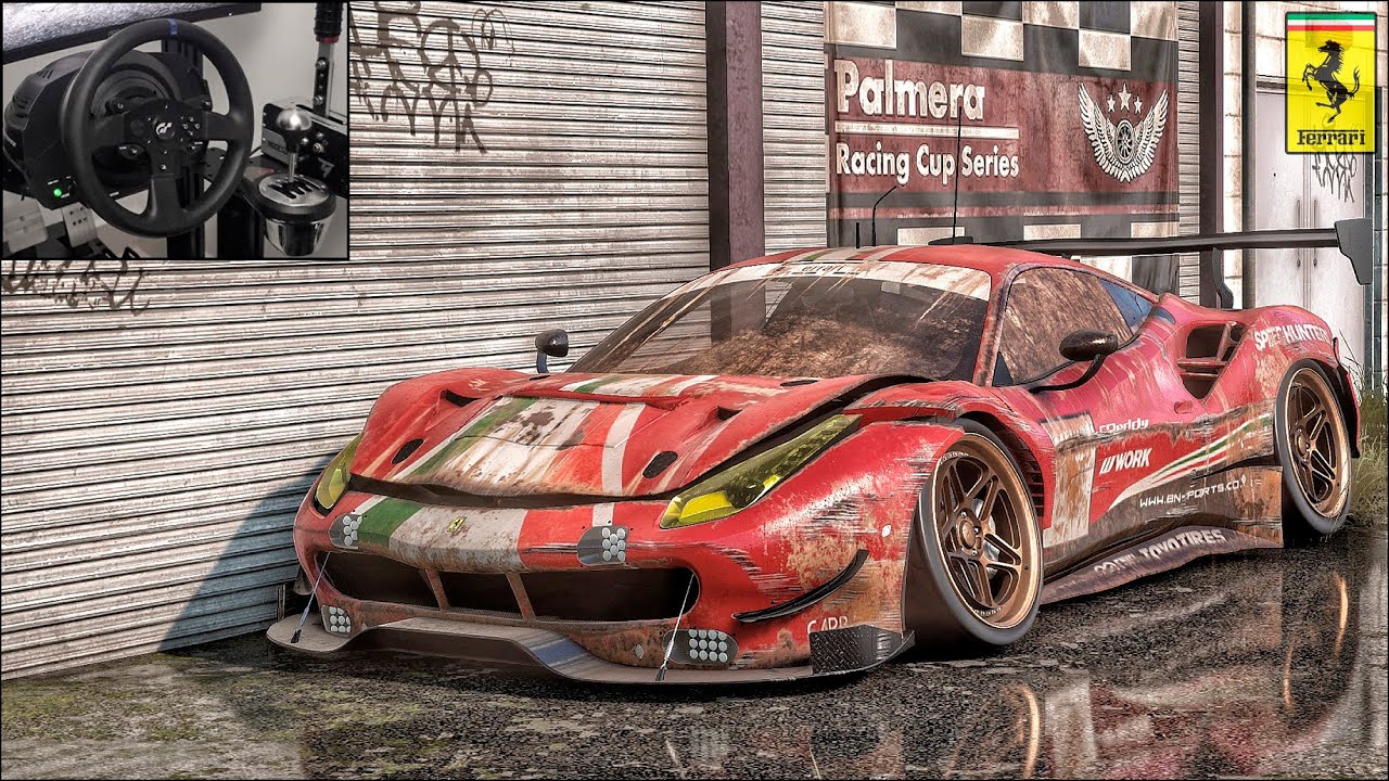 Rebuilding a FERRARI 488 GTE Evo - NFS HEAT - Thrustmaster T300RS Gameplay.