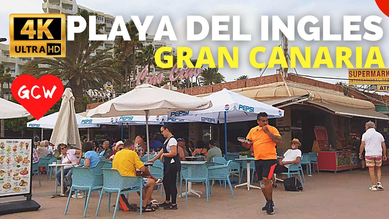 PLAYA DEL INGLES Anexo 2 Gran Canaria February 2024 🔴 Anexo 2 Shopping Centre to Atlantic Beach Club