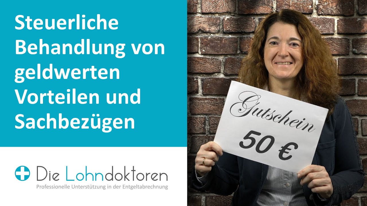 Video-Seminar: Steuerliche Behandlung von geldwerten Vorteilen und Sachbez&uuml;gen