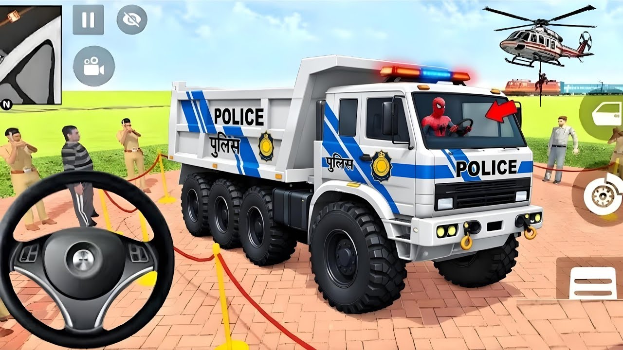 🤑Indian Thift Auto Simulator🤩Indian Showroom Purchase😲Modify Police Wali Light Dum Truck& Car🥳Game