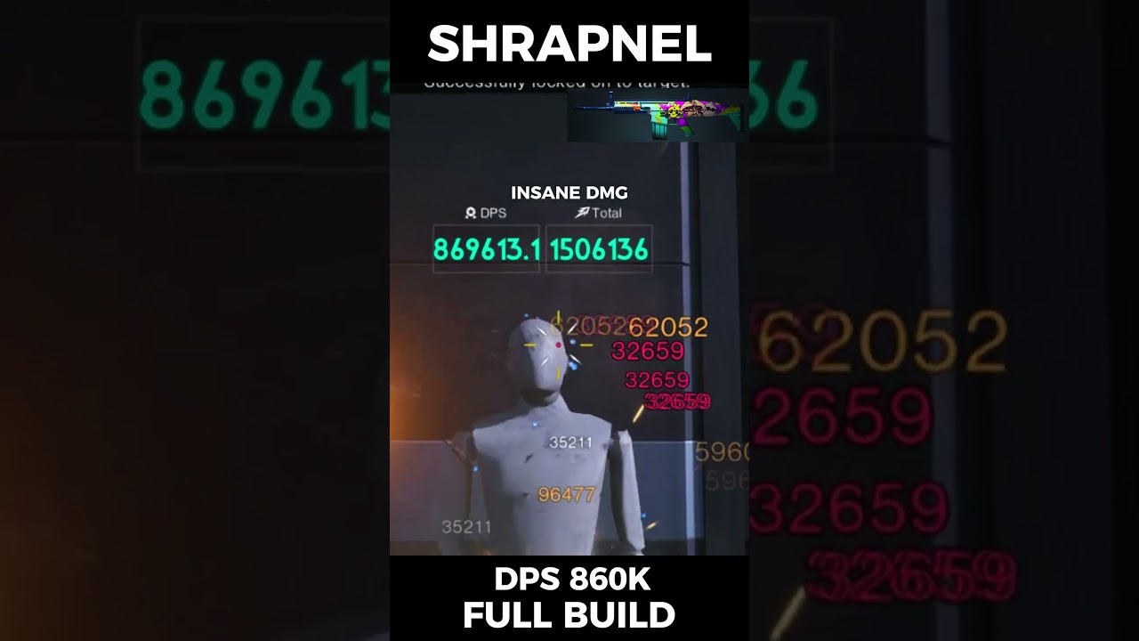 ONCE HUMAN SHRAPNEL SCAR DPS 800K BUILD🥶#oncehuman