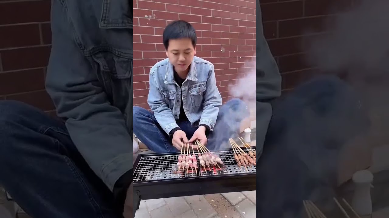 Portable Charcoal BBQ Grill 🍖  Stainless Steel Folding Grill for Outdoor Cooking & Camping