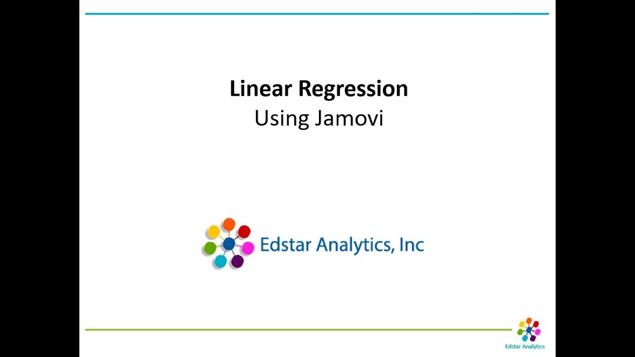 How to Do a Linear Regression Analysis using Jamovi