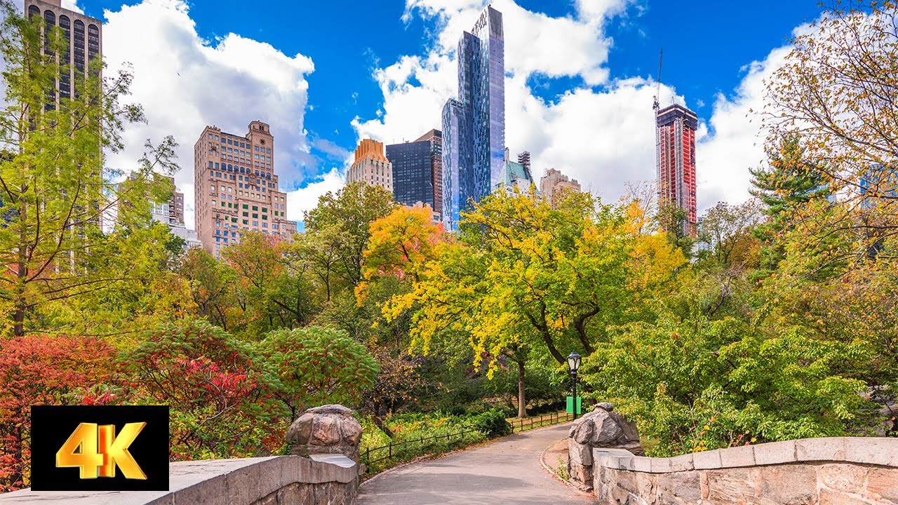 【4K】Run With Me Outdoors - 6 Miles (Central Park New York City) 屋外に私と一緒に走る &ndash; 9.6KM (米国, 中央公園ニューヨーク)