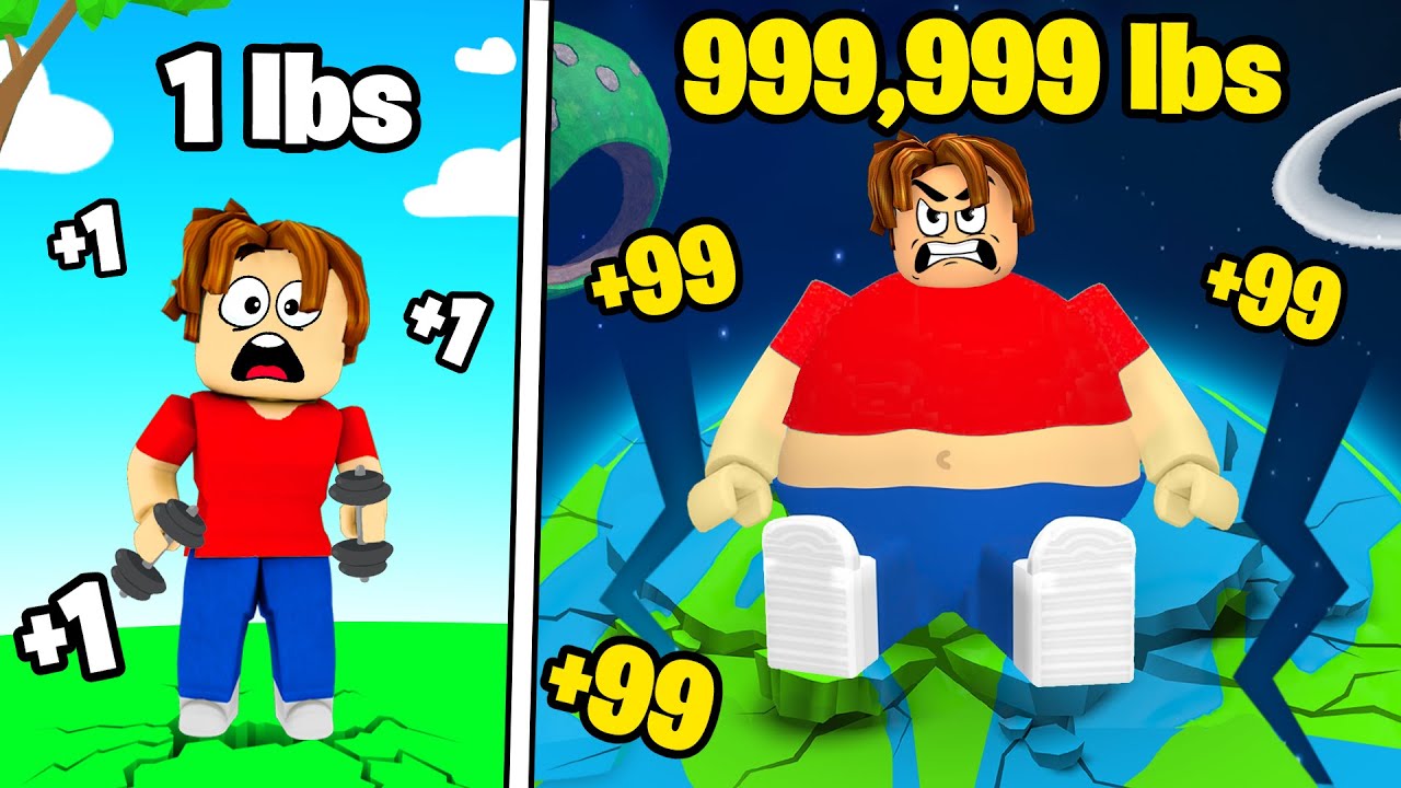 Gaining 9,745,693 Pounds in Roblox
