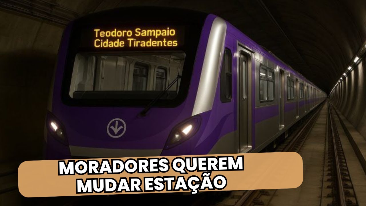 LINHA 16 DO METRÔ: ASSOCIAÇÃO QUER ALTERAR LOCAL DE ESTAÇÃO