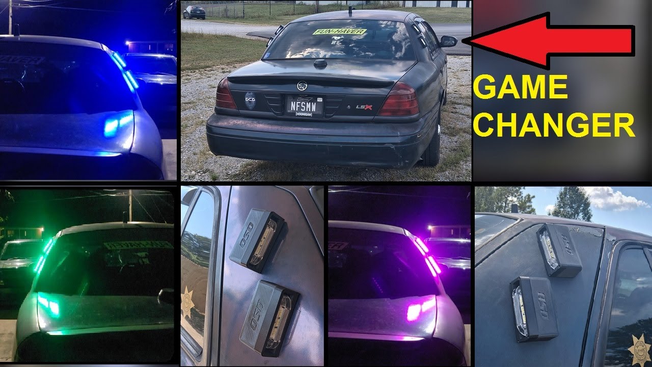 Cops NEVER Did This to a Crown Vic...So I Did!  Installing OSD Pillar Lights