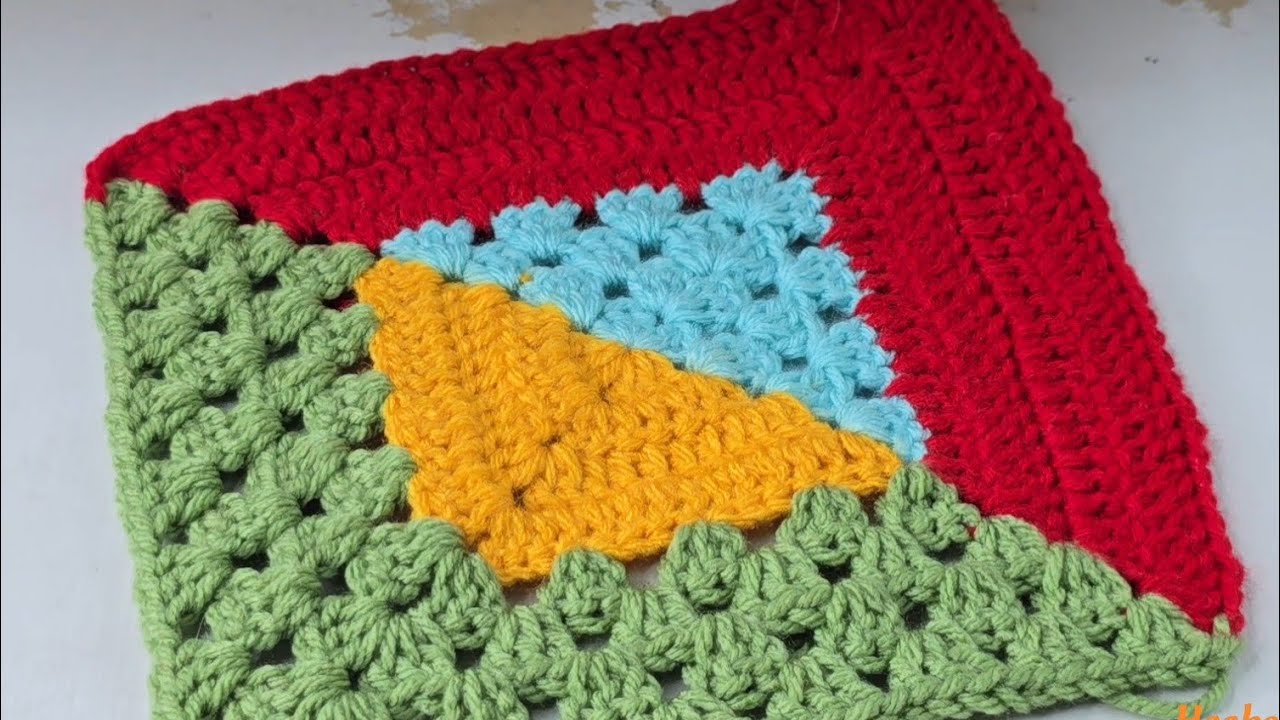 🧶The SECRET to Making a Perfect 50/50 Granny Square