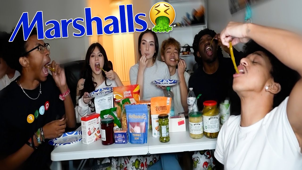 Пробую ОТВРАТИТЕЛЬНЫЙ челлендж Marshalls Mukbang.. 🤮