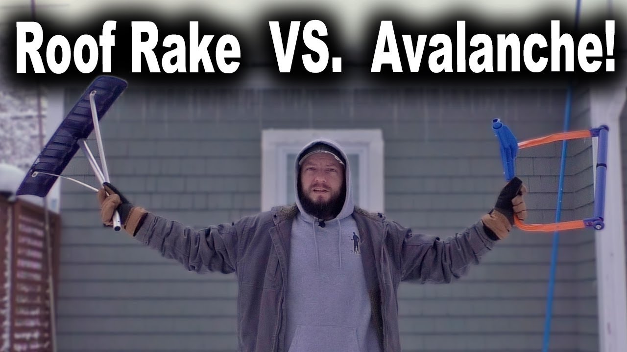 Тестируем скребки для уборки снега с крыш Avalanche!