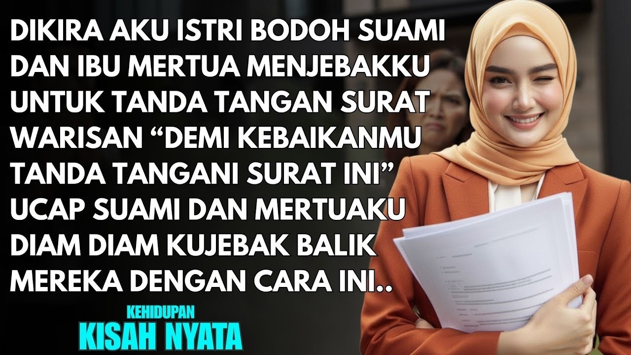 SUAMI DAN IBU MERTUA MENGIRA AKU ISTRI BODOH UNTUK MENANDATANGANI SURAT WARISAN-KUJEBAK BALIK MEREKA