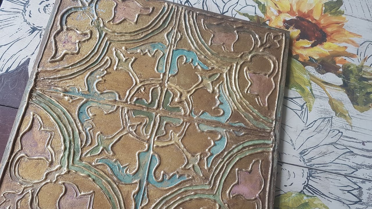 DIY Faux Metallic Tile