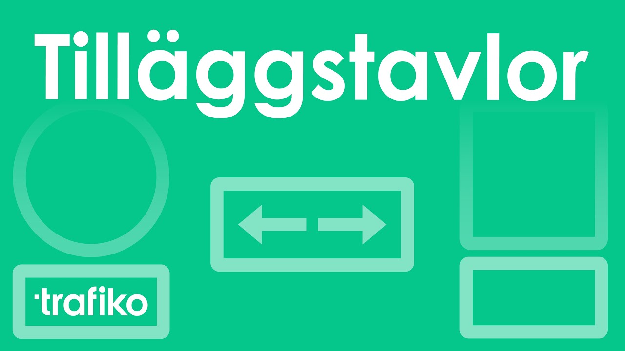 Vägmärken: Tilläggstavlor
