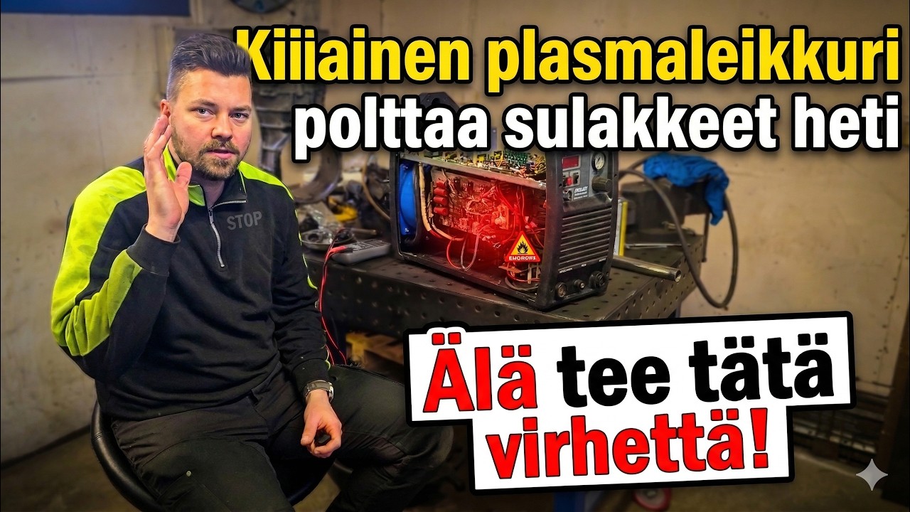 Kiinalainen plasmaleikkuri polttaa sulakkeet heti &ndash; &Auml;l&auml; tee t&auml;t&auml; virhett&auml;!