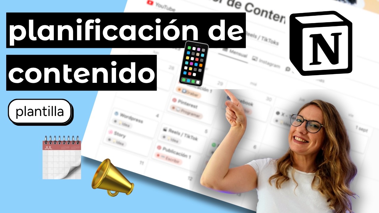 Cómo planificar contenido para redes sociales en Notion|  PLANTILLA