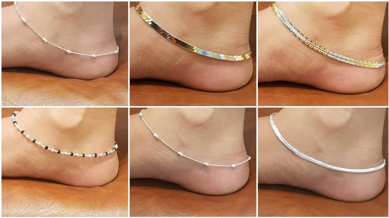 Daily Wear Silver Anklet Payal Designs With Price 2021 | Simple Payal Designs | Verma Tv