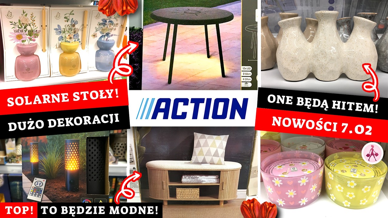 ACTION Solarne stoły! 😍 Cudne wazony! ❤️❤️❤️ Nowości 7.02 🔥