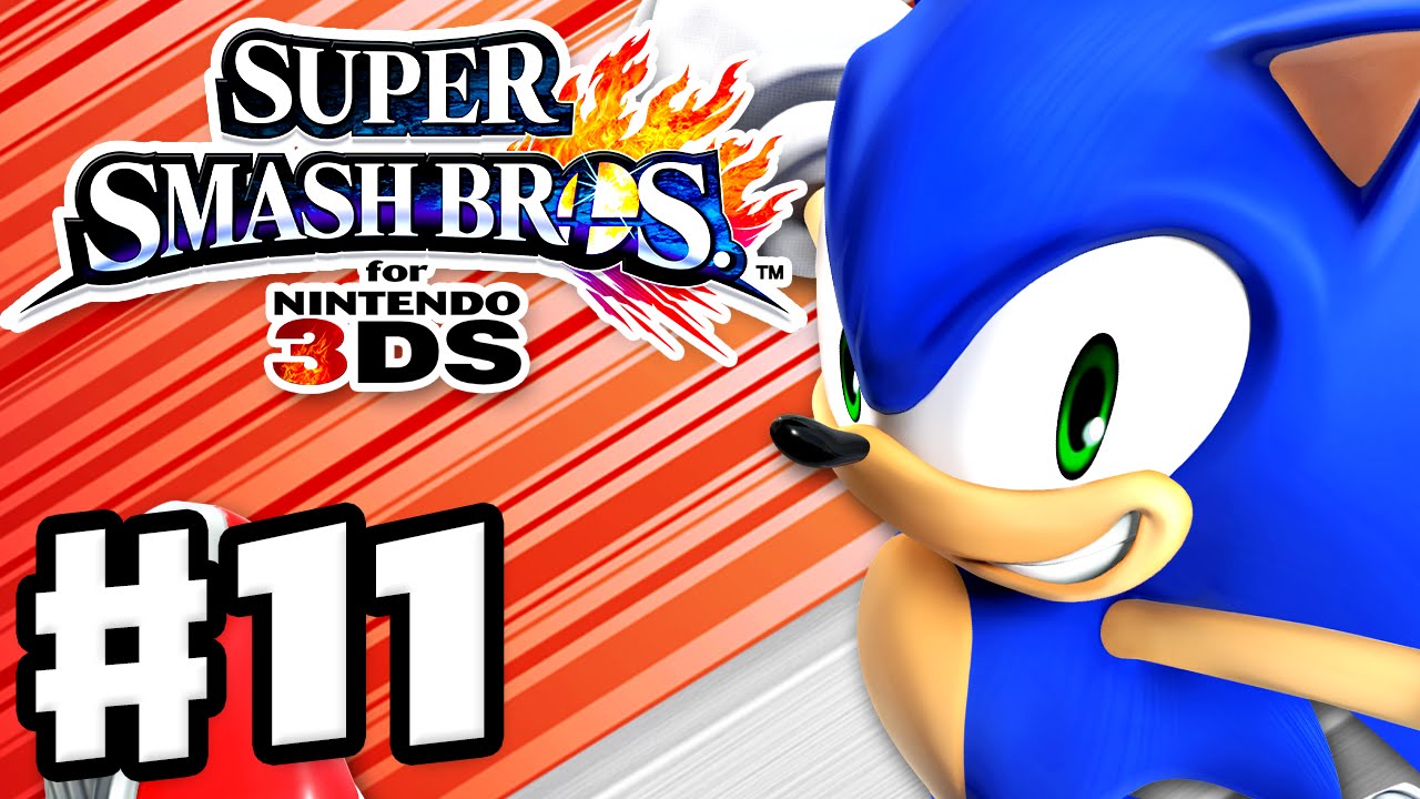 Super Smash Bros. 3DS - Gameplay Walkthrough Part 11 - Sonic! (Nintendo 3DS Gameplay)