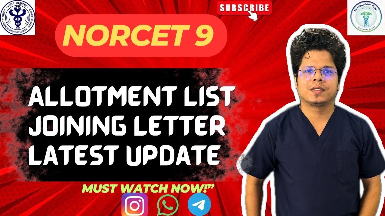 &ldquo;Norcet 9 Seat Allotment Date & Joining Letter Latest Update 2025 | Complete Guide&rdquo;