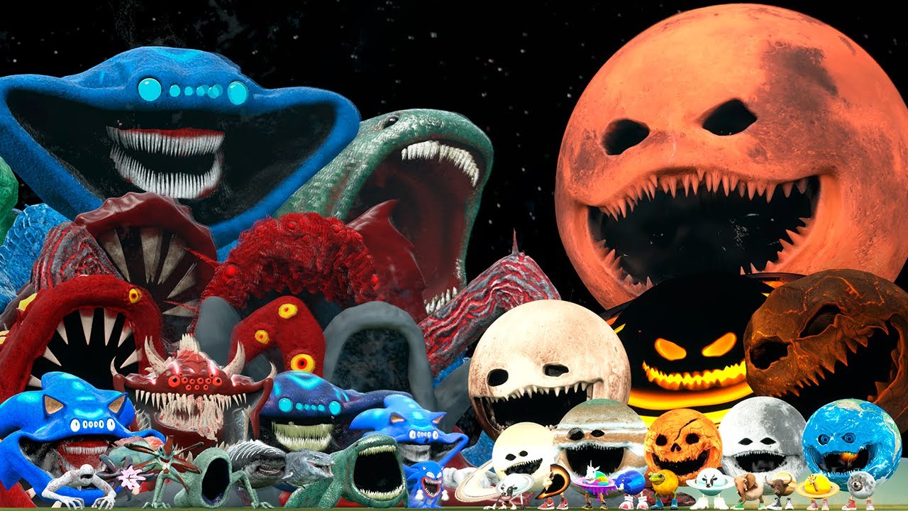 EL GRAN MAJA TITAN AND SEA EATER VS WOKE UP MARS PLANETS FAMILY (Garry's Mod)