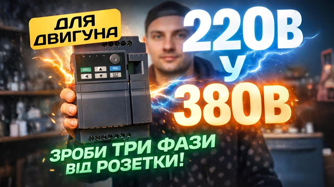 Частотник с 220 В на 380 В без потери мощности электродвигателя. Как сделать 3 фазы от розетки?