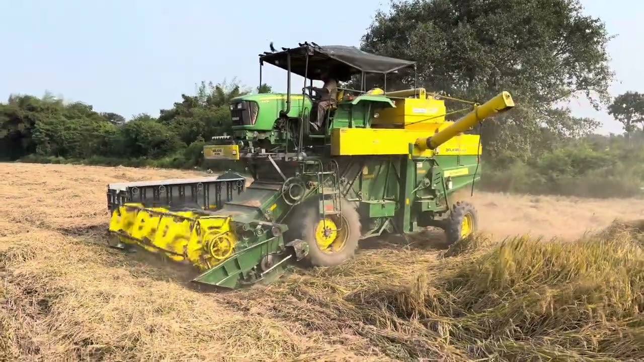 John Deere 63HP _ Balkar box harvester performance