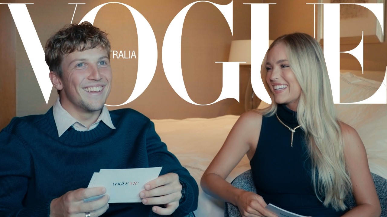 Лиам Лоусон и Ханна Сент-Джон участвуют в быстрых свиданиях с Vogue | Формула-1 | Vogue Australia
