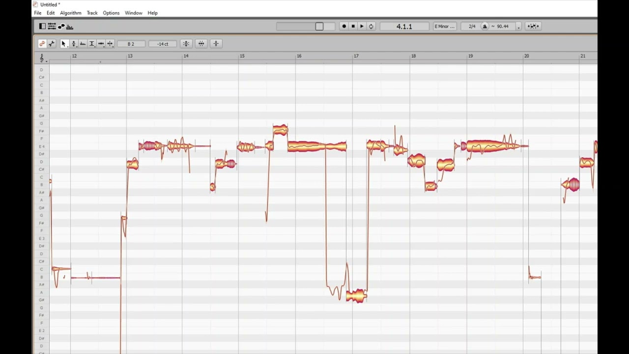 Melodyne for the blind: Scrolling with the Jaws script solution