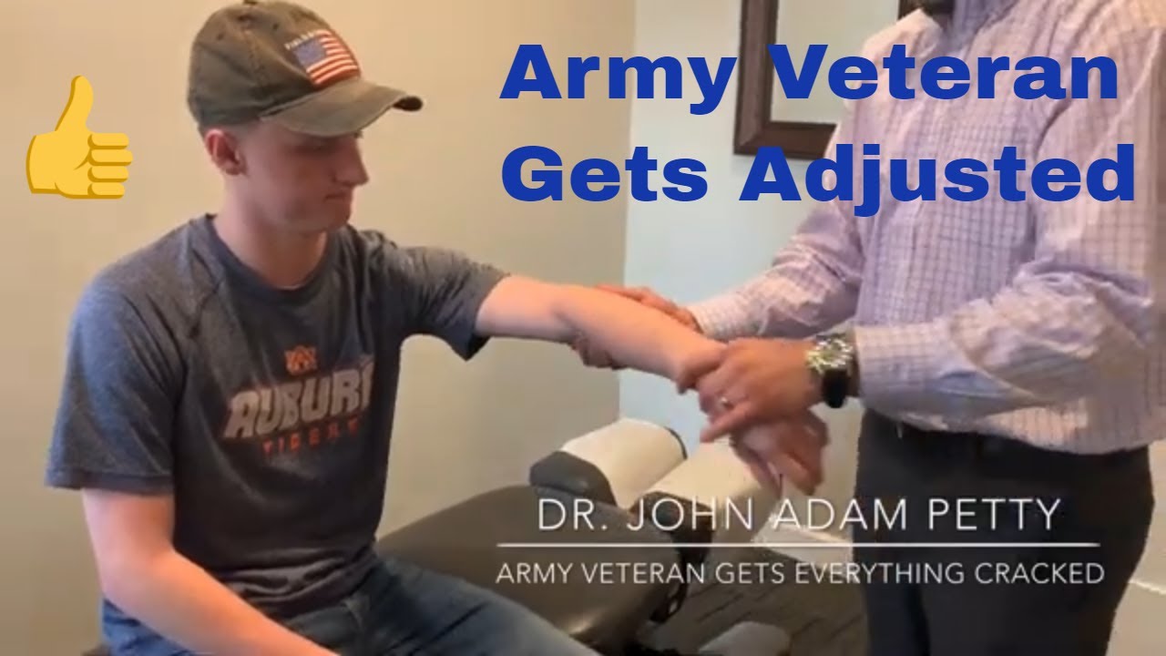Army Veteran Gets Cracked Everywhere * Dr Petty Chiropratic Adjustment