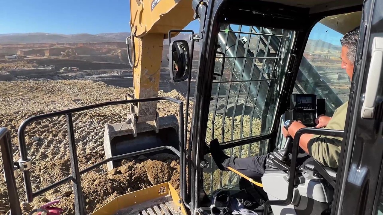 Inside The Cabin Of The CAT 6015B Excavator &ndash; Loading 777C & 775E Dumpers - Sotiriadis/Labrianidis