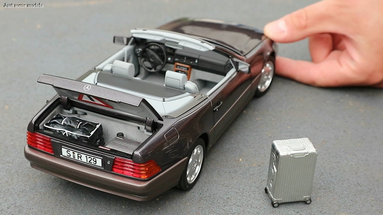1:18 Mercedes-Benz 500SL R129 1989, bornit metallic - Norev Dealer Edition [Unboxing]
