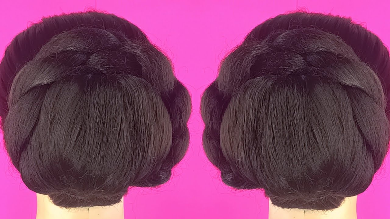 This Beautiful Bun Hairstyles  Make Ur Look Elegant Instantly For Long Hair । 
