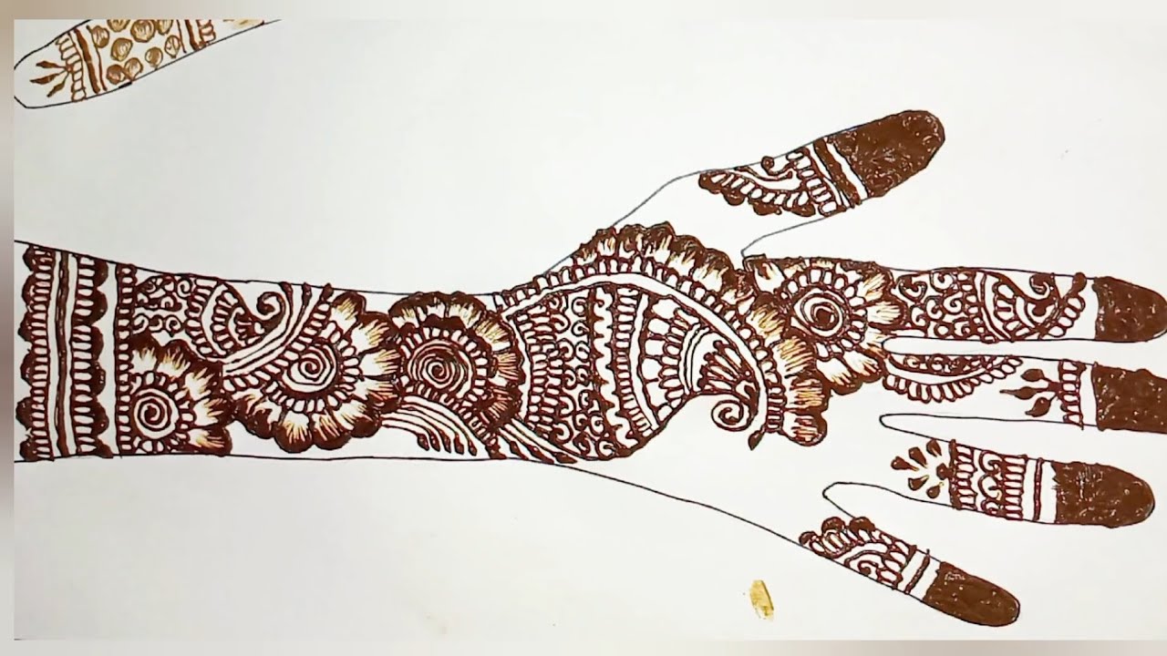 Beautiful back hand mehndi design 😍 || simple and stylish mehndi designs ♥️ ✨️ 