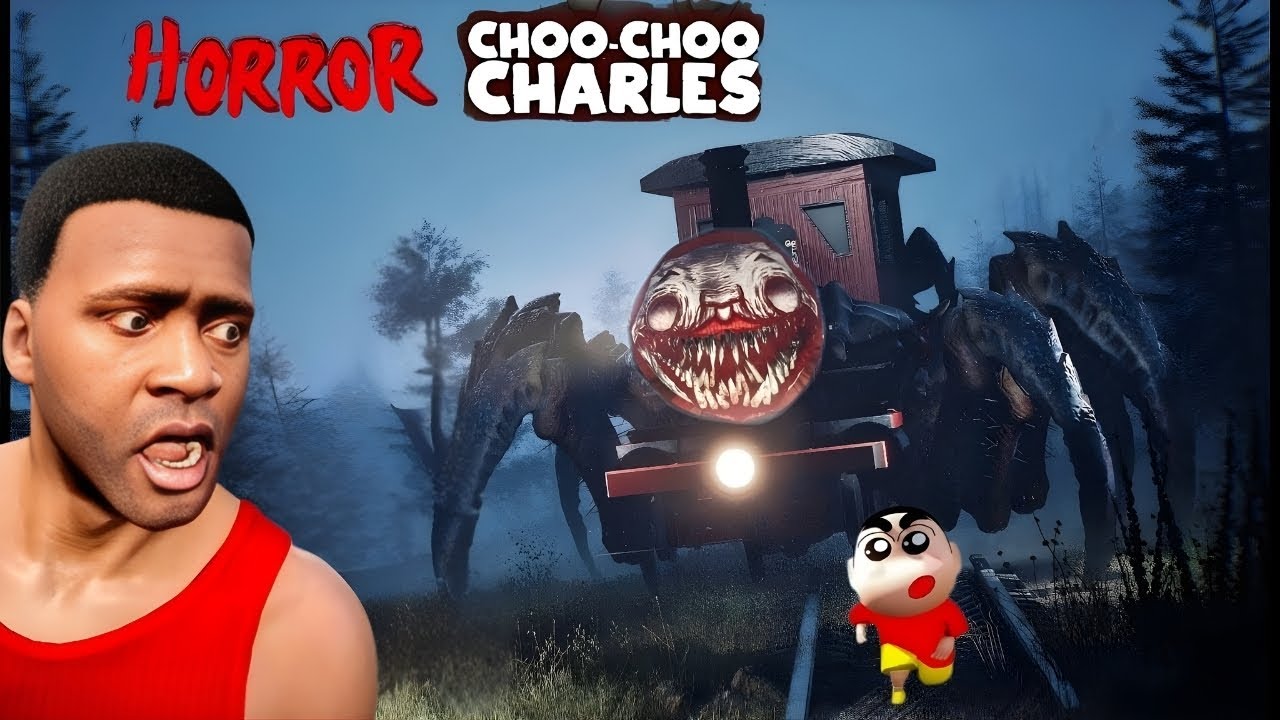 Choo-Choo Charles Attacked SHINCHAN & HORROR TUNNEL ESCAPE  In GTA5