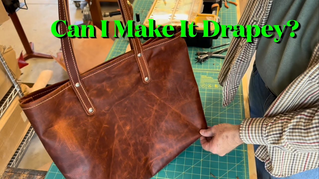 How To Make A Custom Leather Tote | Custom Leather Purse #leathercraft #leatherwork #leatherart