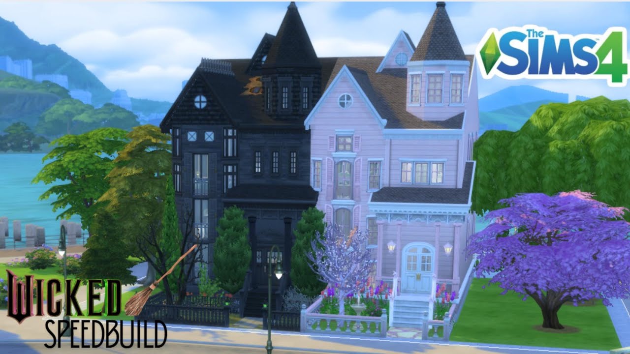 Wicked Inspired Townhouses 🧙 ||Speedbuild ||The Sims 4