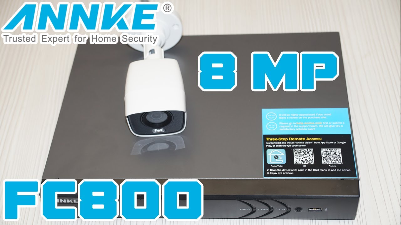 Система видеонаблюдения Annke fc800 регистратор DT81dp и камера CR1CC, настройка часть 1