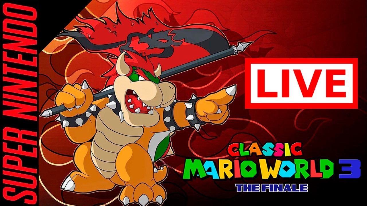 🔴Classic Mario World 3: The Finale 100% SUPER MARIO WORLD HACK ROM [ AO VIVO ]