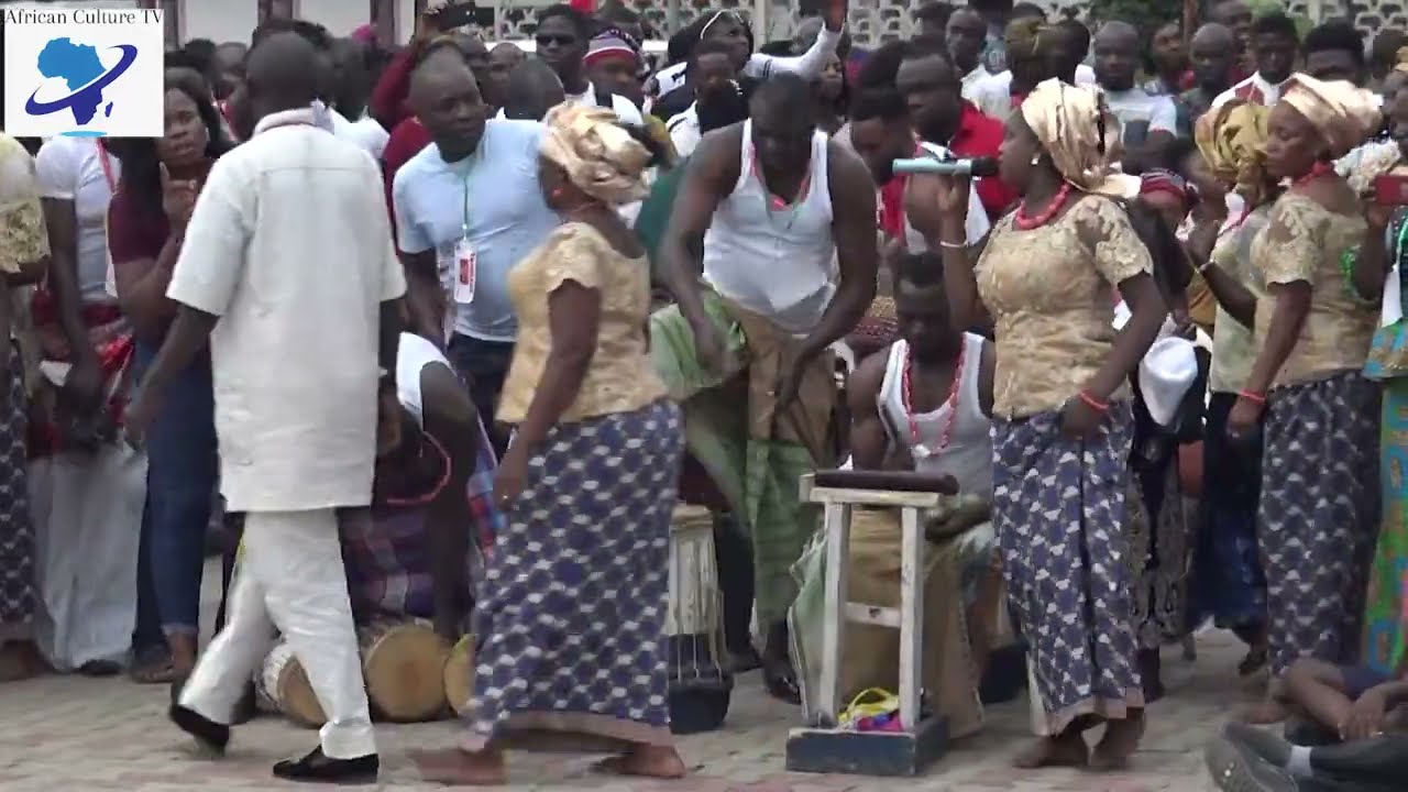 Ijaw Dancers Perform for the Oba of Benin - From Bayelsa State Nigeria