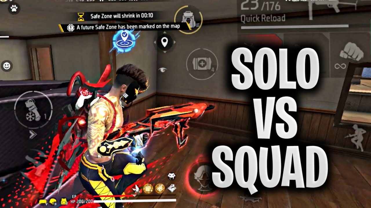 INSTAGAMER 😍 Solo Vs Squad 🔥 24 kills 😱 Rush Gameplay ⚡️ #instagamer